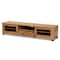Baxton Studio Beasley Modern and Contemporary Oak Brown Finished Wood 1-Drawer TV Stand 190-11999-ZORO - alternate 4